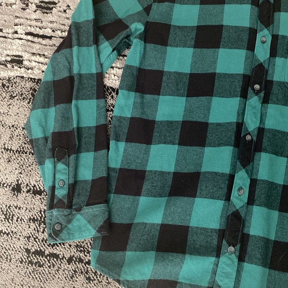 New’s Billabong Button Up Buffalo Plaid Flannel Shirt Medium - Picture 5 of 6